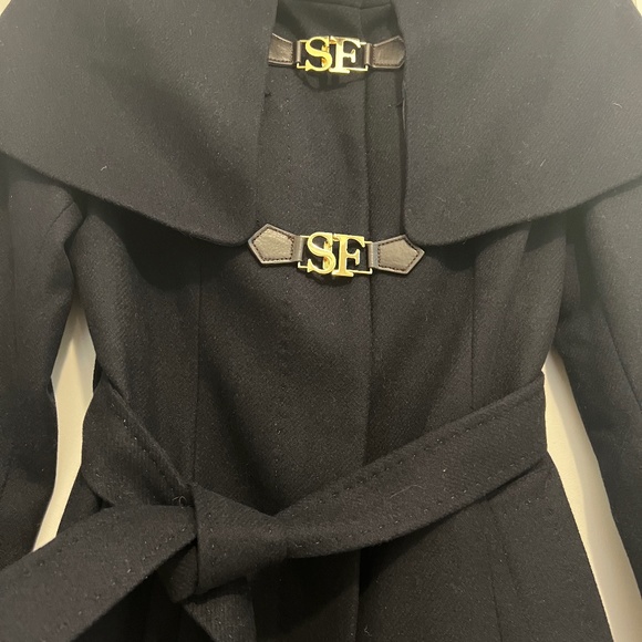 Women navy Scofield coat - Picture 2 of 13